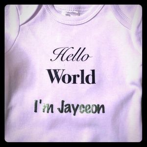 Custom onesies by KASHCUSTOMS